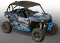 Preview: Zombie Outlaw Splatter Voodoo Blau für Polaris RZR 1000 XP/Turbo 2 Türer 2013-2018