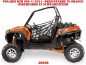 Preview: Joker Hintergrund Orange, Jokerfarbe Schwarz-Weiß für Polaris RZR 900XP - 2011-2014