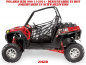 Preview: Joker Hintergrund Rot, Jokerfarbe Schwarz-Weiß für Polaris RZR 900XP - 2011-2014