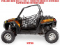 Preview: Nitro Schwarz, Feuerfarbe = Natürlich für Polaris RZR 900XP - 2011-2014