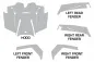 Preview: Schnittmuster Beispiel für Polaris RZR 900XP - 2011-2014