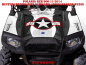 Preview: War Machine Hintergrund = Schwarz, Designfarbe = Weiß für Polaris RZR 900XP - 2011-2014