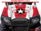 Preview: War Machine Hintergrund = White, Designfarbe = Rot für Polaris RZR 900XP - 2011-2014