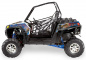 Preview: Zombie Outlaw Splatter Voodoo Blau für Polaris RZR 900XP - 2011-2014