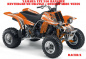 Preview: Racer-X Hintergrundfarbe = Orange, Designfarbe = Weiß für Yamaha Banshee YFZ 350