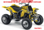 Preview: Racer-X Hintergrundfarbe = Gelb, Designfarbe = Schwarz für Yamaha Banshee YFZ 350