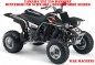 Preview: War Machine Hintergrund = Schwarz, Designfarbe = Silber für Yamaha Banshee YFZ 350