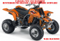 Preview: War Machine Hintergrund = Orange, Designfarbe = Schwarz für Yamaha Banshee YFZ 350