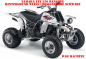 Preview: War Machine Hintergrund = Weiß, Designfarbe = Schwarz für Yamaha Banshee YFZ 350