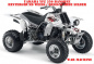 Preview: War Machine Hintergrund = Weiß, Designfarbe = Silber für Yamaha Banshee YFZ 350