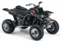 Preview: War Machine Hintergrund = Schwarz, Designfarbe = Grau für Yamaha Banshee YFZ 350