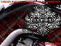 Preview: Invision Plaid Schwarz-Dunkelrot für Yamaha Raptor YFM 700 R 2006-2012