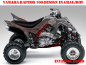 Preview: Invision Plaid Silber-Dunkelrot für Yamaha Raptor YFM 700 R 2006-2012