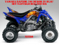 Preview: Nitro Blau, Feuerfarbe = Natürlich für Yamaha Raptor YFM 700 R 2006-2012