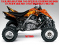 Preview: Nitro Schwarz, Feuerfarbe = Natürlich für Yamaha Raptor YFM 700 R 2006-2012