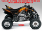 Preview: Nitro Schwarz, Feuerfarbe = Natürlich für Yamaha Raptor YFM 700 R 2006-2012