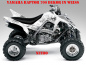 Preview: Nitro Weiß, Feuerfarbe = Dekorfarbe für Yamaha Raptor YFM 700 R 2006-2012