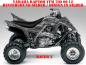Preview: Racer-X Hintergrundfarbe = Grau, Designfarbe = Silber für Yamaha Raptor YFM 700 R 2006-2012