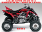 Preview: Racer-X Hintergrundfarbe = Rot, Designfarbe = Schwarz für Yamaha Raptor YFM 700 R 2006-2012