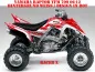 Preview: Racer-X Background = White, Design color = Red for Yamaha Raptor YFM 700 R 2006-2012