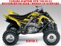 Preview: Racer-X Hintergrundfarbe = Gelb, Designfarbe = Schwarz für Yamaha Raptor YFM 700 R 2006-2012