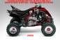 Preview: Joker Hintergrund Schwarz, Jokerfarbe Rot-Weiß für Yamaha Raptor YFM 700 R 2013+