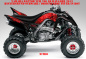 Preview: Nitro Schwarz, Feuerfarbe = Rot für Yamaha Raptor YFM 700 R up 2013+