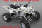 Preview: Zombie Outlaw Splatter Weiß für Yamaha YFZ 450R 2009-2013