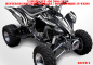 Preview: Racer-X Hintergrundfarbe = Schwarz, Designfarbe = Weiß für Yamaha YFZ 450 2004-2008 & 2012-2014