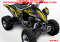 Preview: Racer-X Hintergrundfarbe = Schwarz, Designfarbe = Gelb für Yamaha YFZ 450 2004-2008 & 2012-2014