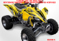 Preview: Racer-X Hintergrundfarbe = Gelb, Designfarbe = Schwarz für Yamaha YFZ 450 2004-2008 & 2012-2014