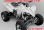 Preview: Ride the Lightning Weiß für Yamaha YFZ 450 04-08 & 12-14