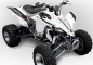 Preview: War Machine Hintergrund = Weiß, Designfarbe = Schwarz für Yamaha YFZ 450 2004-2008 & 2012-2014