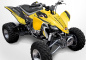Preview: War Machine Hintergrund = Gelb, Designfarbe = Schwarz für Yamaha YFZ 450 2004-2008 & 2012-2014