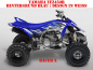 Preview: Racer-X Hintergrundfarbe = Blau, Designfarbe = Weiß für Yamaha YFZ 450R 2009-2013