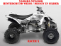 Preview: Racer-X Hintergrundfarbe = Weiß, Designfarbe = Silber für Yamaha YFZ 450R 2009-2013