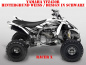 Preview: Racer-X Hintergrundfarbe = Weiß, Designfarbe = Schwarz für Yamaha YFZ 450R 2009-2013