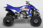 Preview: War Machine Hintergrund = Blau, Designfarbe = Weiß für Yamaha YFZ 450R 2009-2013