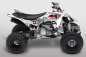 Preview: War Machine Hintergrund = Grau, Designfarbe = Weiß für Yamaha YFZ 450R 2009-2013