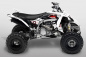 Preview: War Machine Hintergrund = Schwarz, Designfarbe = Weiß für Yamaha YFZ 450R 2009-2013