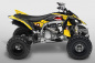 Preview: War Machine Hintergrund = Gelb, Designfarbe = Schwarz für Yamaha YFZ 450R 2009-2013