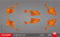 Preview: Example picture for thr colors, Camo Orange Standard Kit for CF-Moto CForce 450/520 S up 2023+