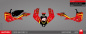 Preview: Pattern example for CF-Moto CForce 110 the sponsors logos are not on the Kit