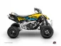 Preview: Eraser Gelb-Blau für CAN-AM DS 450