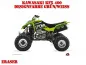 Preview: Eraser Grün-Weiß für Kawasaki KFX 400