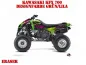 Preview: Eraser Grün-Lila für Kawasaki KFX 700