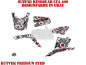 Preview: Freegun-Eyed Grau-Rot für Suzuki King Quad LT-A 400