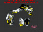 Preview: Trash Gelb für Suzuki LTZ 400 ab 2009+