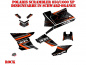 Preview: Rock Schwarz-Orange Standard Kit für Polaris Scrambler 850/1000 XP 2013-2022