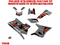 Preview: Visor Schwarz-Orange Standard Kit für Polaris Scrambler 850/1000 XP 2013-2022